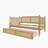 Traditional Style Rattan Daybed With 2 Drawers For Limited Space-1077044514-1077044512