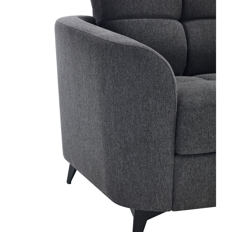 Upholstered Armchair, Grey