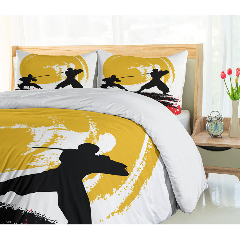 Eclectic Polyester Duvet Cover, Twin Duvet Cover + 1 Standard Sham