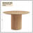 Anae Round Dining Table Pedestal Table with MDF Handcraft Oak Veneer Top for Dining Room-532510220-534680683