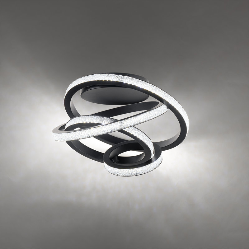 Jangle 8 Light Crystal LED Flush Mount
