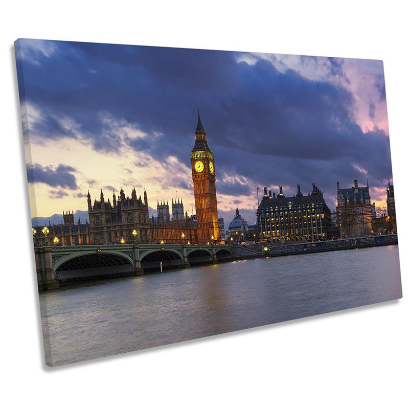 City Of London Skyline - Wrapped Canvas Print, 61cm H x 91.4cm W x 4cm D
