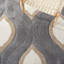 Tapis gris / ivoire à tissage mécanique Altizer-373292541