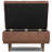 Mariah 34"W Upholstered Coffee Table Storage Ottoman with Lift Top and Solid Wood Legs-946002183