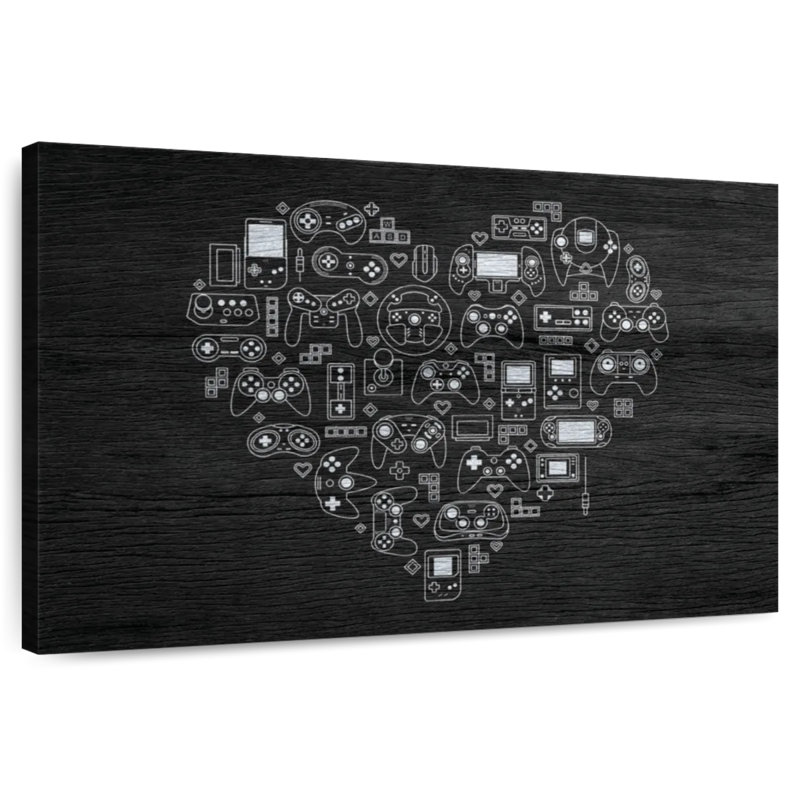 Senne Gamer Heart, H 16 po x l 24 po