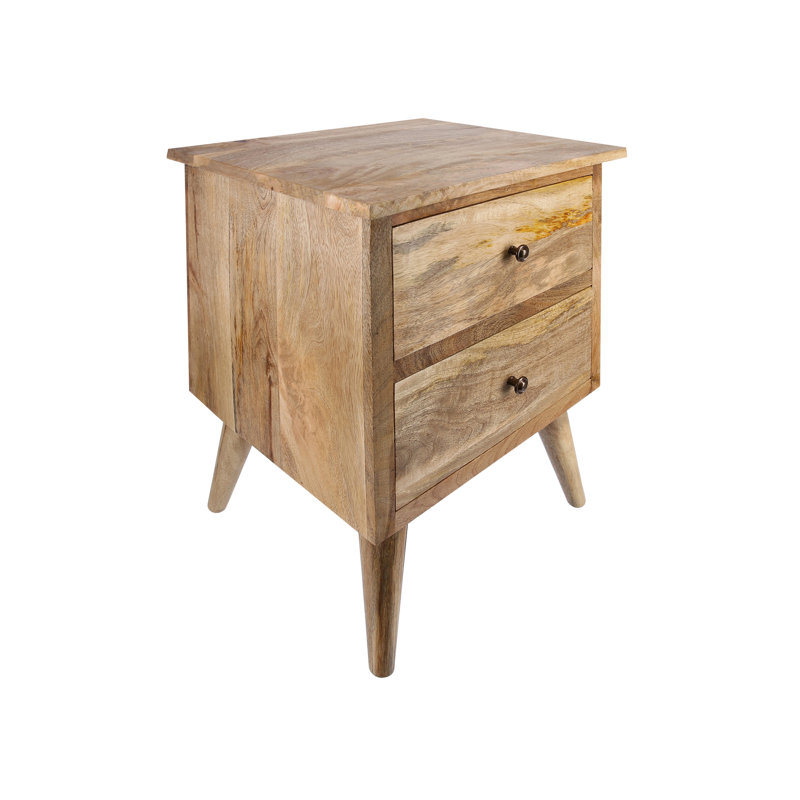 45cm W Solid Wood Bedside Table