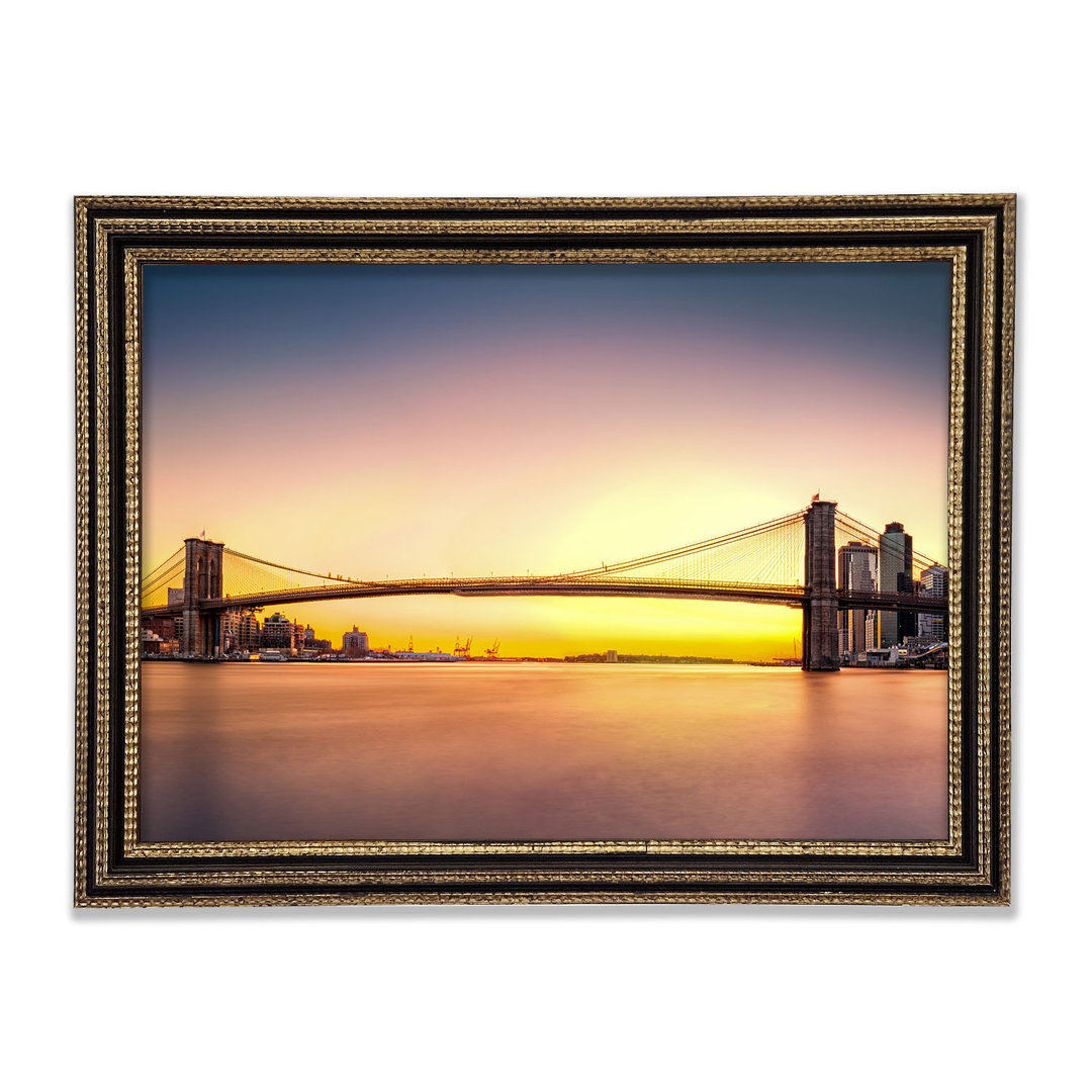 NYC Bridge On The Sunrise