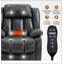 Fauteuil inclinable électrique Power Lift de taille moyenne jusqu'à 350 LBS avec massage par vibrations 8 points et chauffage lombaire Motor Infinite