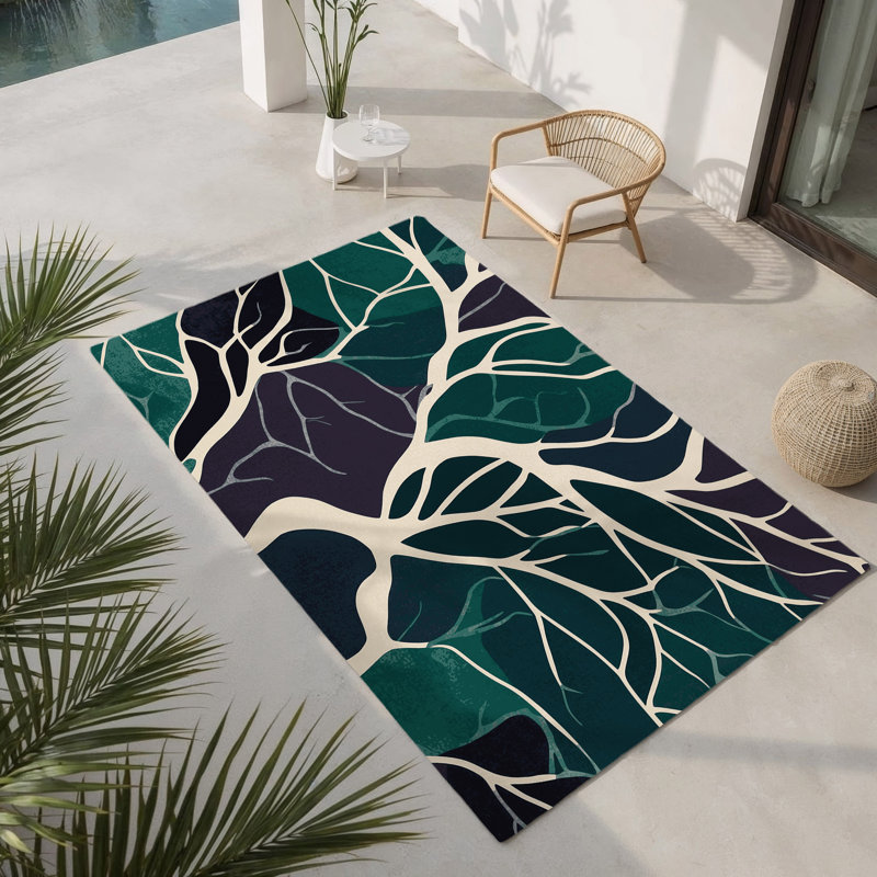Tapis intérieur et extérieur Stellar Bramble, Rectangle 1'6" x 2'6"