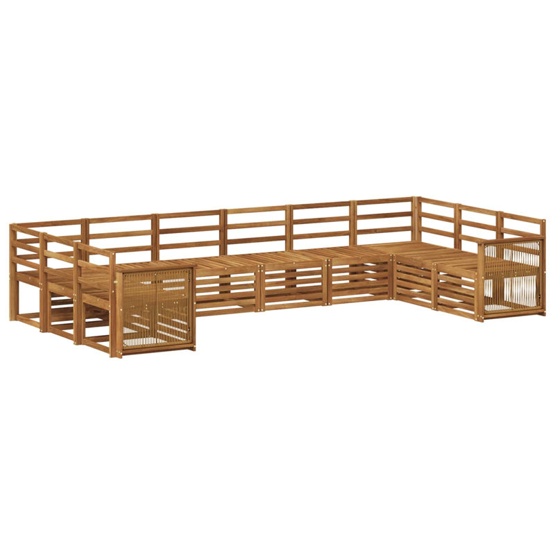 363cm Wide Patio Sectional, Natural