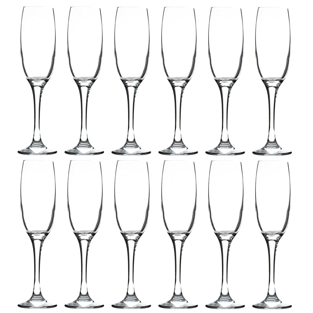 Venue Glass Champagne Flutes - 220ml - Clear - Pack of 12 - Image 4