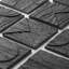 Trevino Carved 4x4 3D Satin Basalt Stone Tile-1074652745