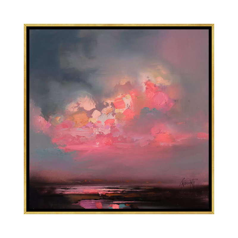 «Cumulus Consson Study I» par Scott Naismith - reproduction d'art, Toile encadrée d'or, Aucun mat