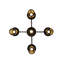 Lustre classique/traditionnel ombré 5 lumières Fulton