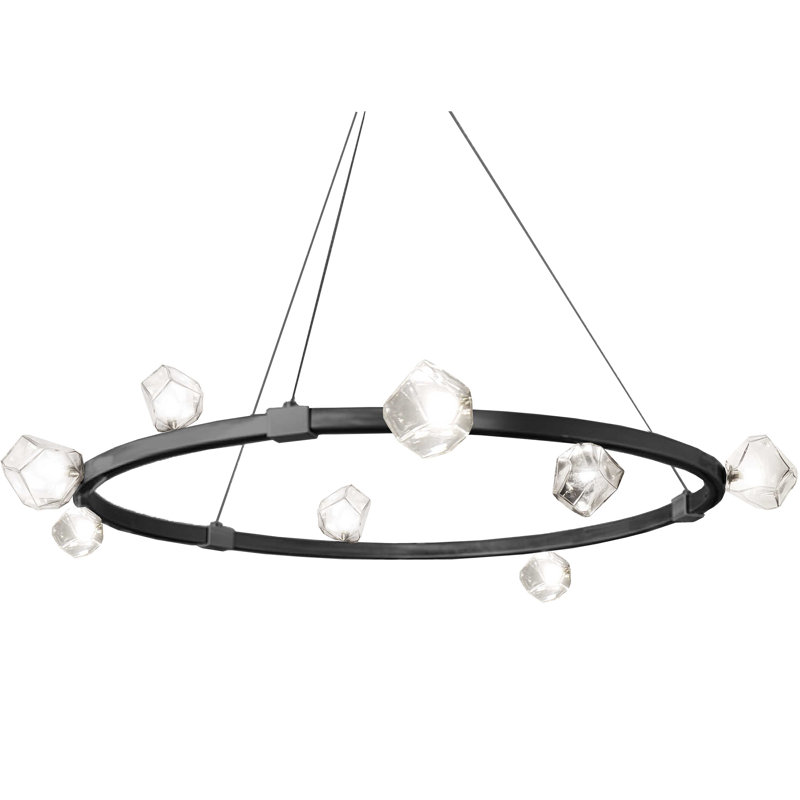 Felichia 12 - Light Dimmable Chandelier, Matte Black