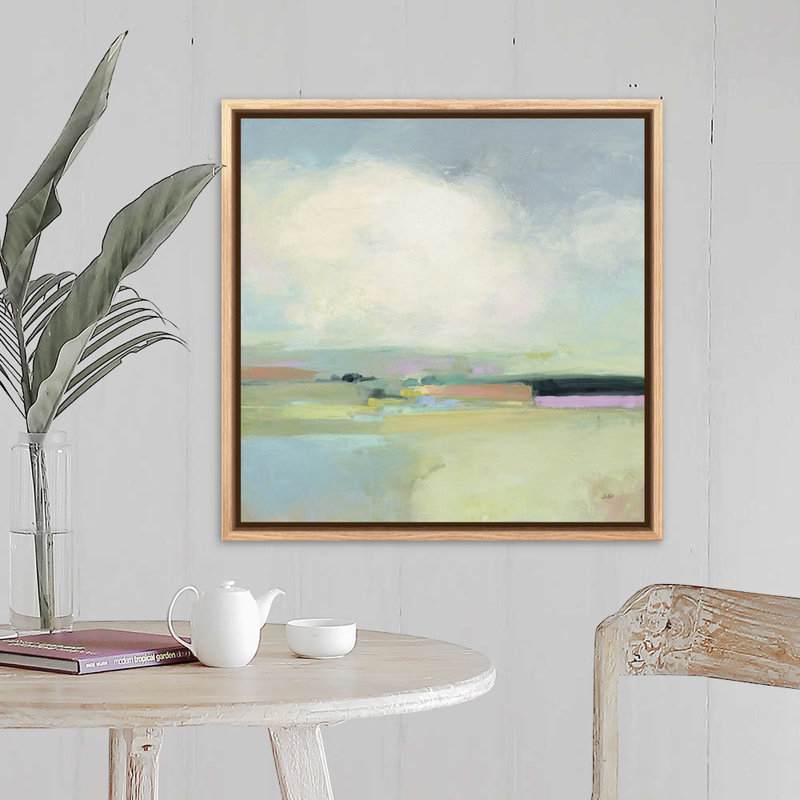 «Colorful Horizon I» par Julia Purinton, reproduction d'art sur toile, H 25,25 po x l 25,25 po, Toile avec cadre photo