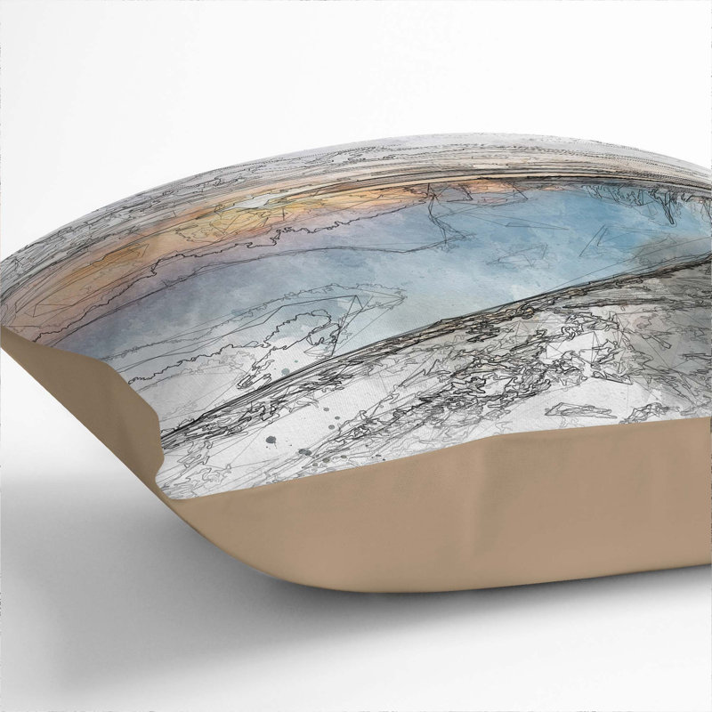 Square Throw Cushion, 55cm H x 55cm W x 20cm D, Stone