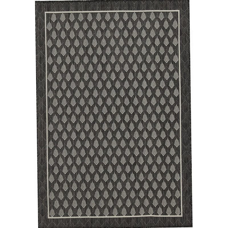 Tapis intérieur / extérieur anthracite Sunshine, Tapis de couloir 2 pi 7 po x 7 pi 3 po