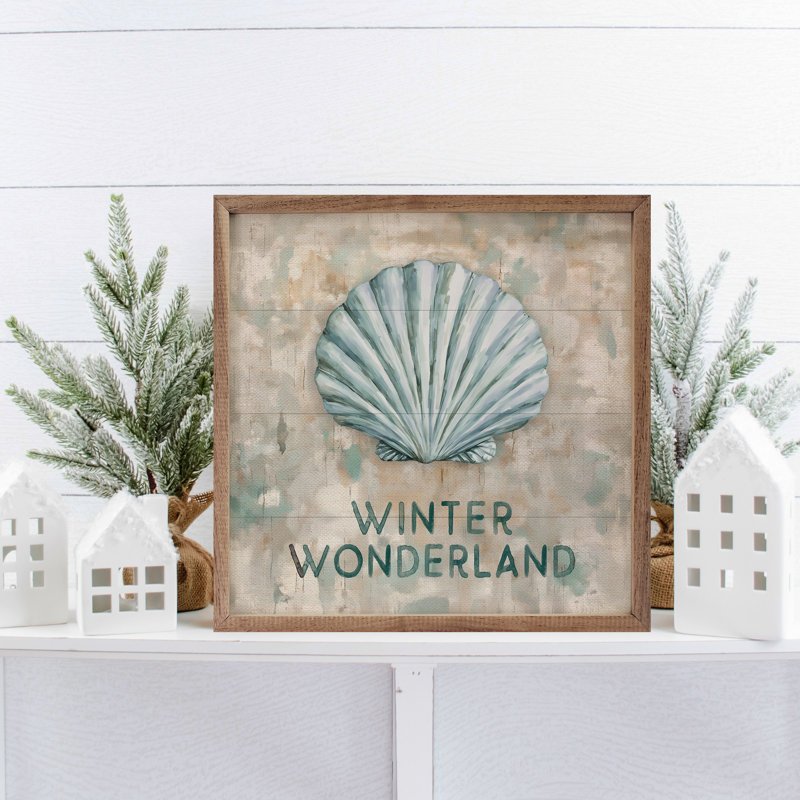 «Winter Wonderland Blue Shell», H 8 po x l 8 po