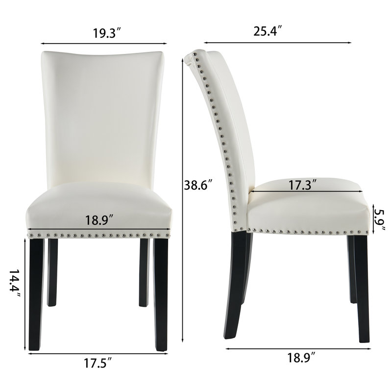 Terress Upholstered Dining Chair, Creamy White