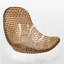 Chaise berçante en osier Home Lovers