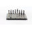 Deardra Aluminum Metal Chess Decor Silver Game Set with Black and Silver Pieces-86570470-86570471