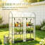 Portable Planters with Storage, 56.3 x 18.1 x 65 in Steel, Modern Home Garden