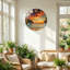 Horloge murale décorative moderne en verre Sunset Beach-125045450