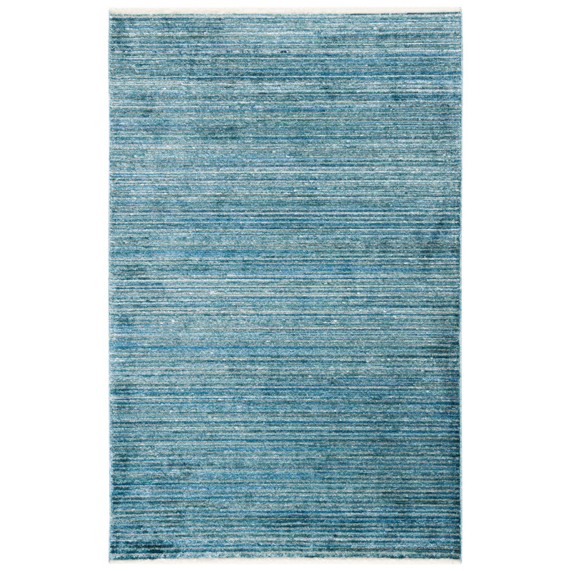 Adal Blue/Grey Area Rug, Rectangle 2'6" x 4'