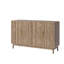 Buffet avec rangement, buffet 4 portes, armoire d'appoint multifonctionnelle avec panneau à couches réglables