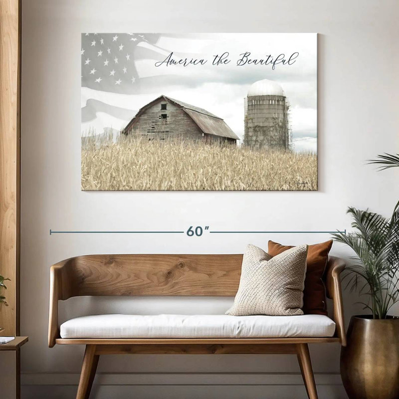 Lelar America The Beautiful Country, H 32 po x l 48 po