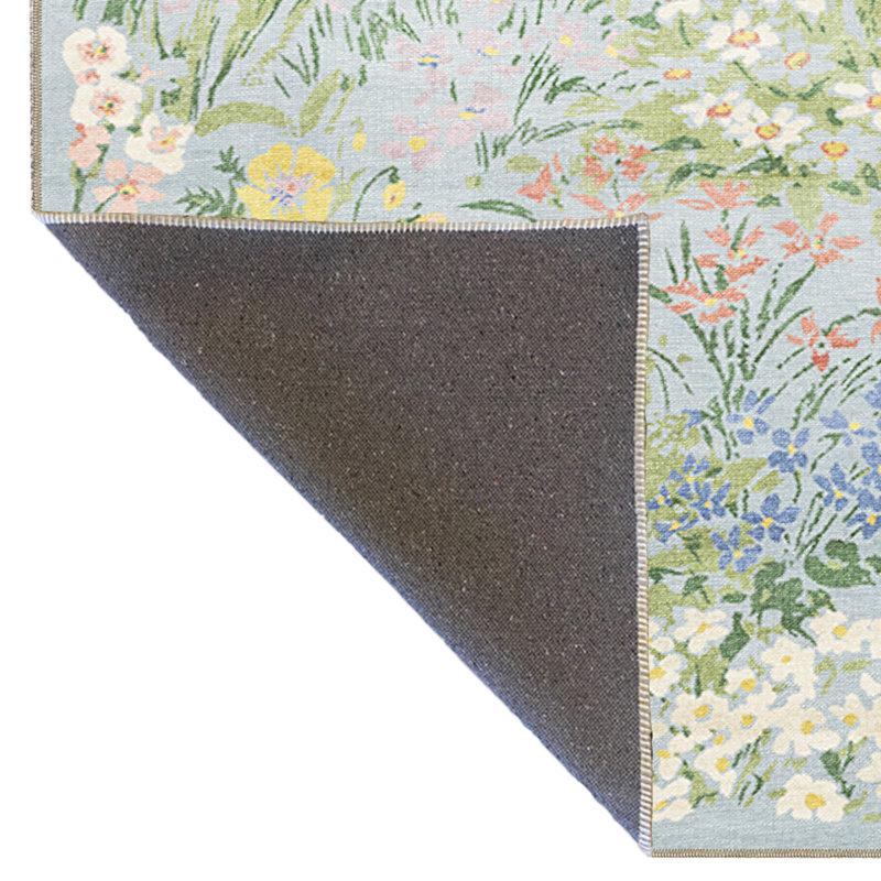 Tapis décoratif moderne à motif floral multicolore à motif floral, Tapis de couloir 2 pi 8 po x 9 pi 11 po