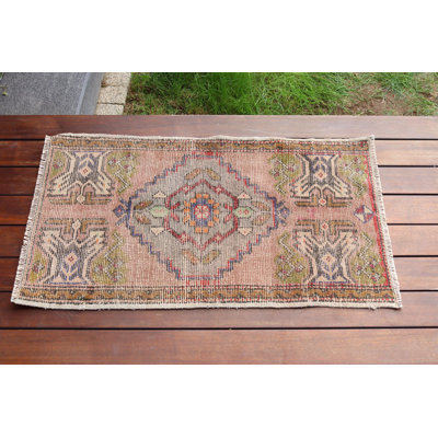 Small Handmade Turkish Wool Rug Ideal for Enhancing Home Decor and Perfect as a Gift