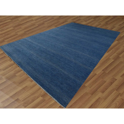 Valoy One-of-a-Kind 12'0" X 18'0" New Age Area Rug in Blue