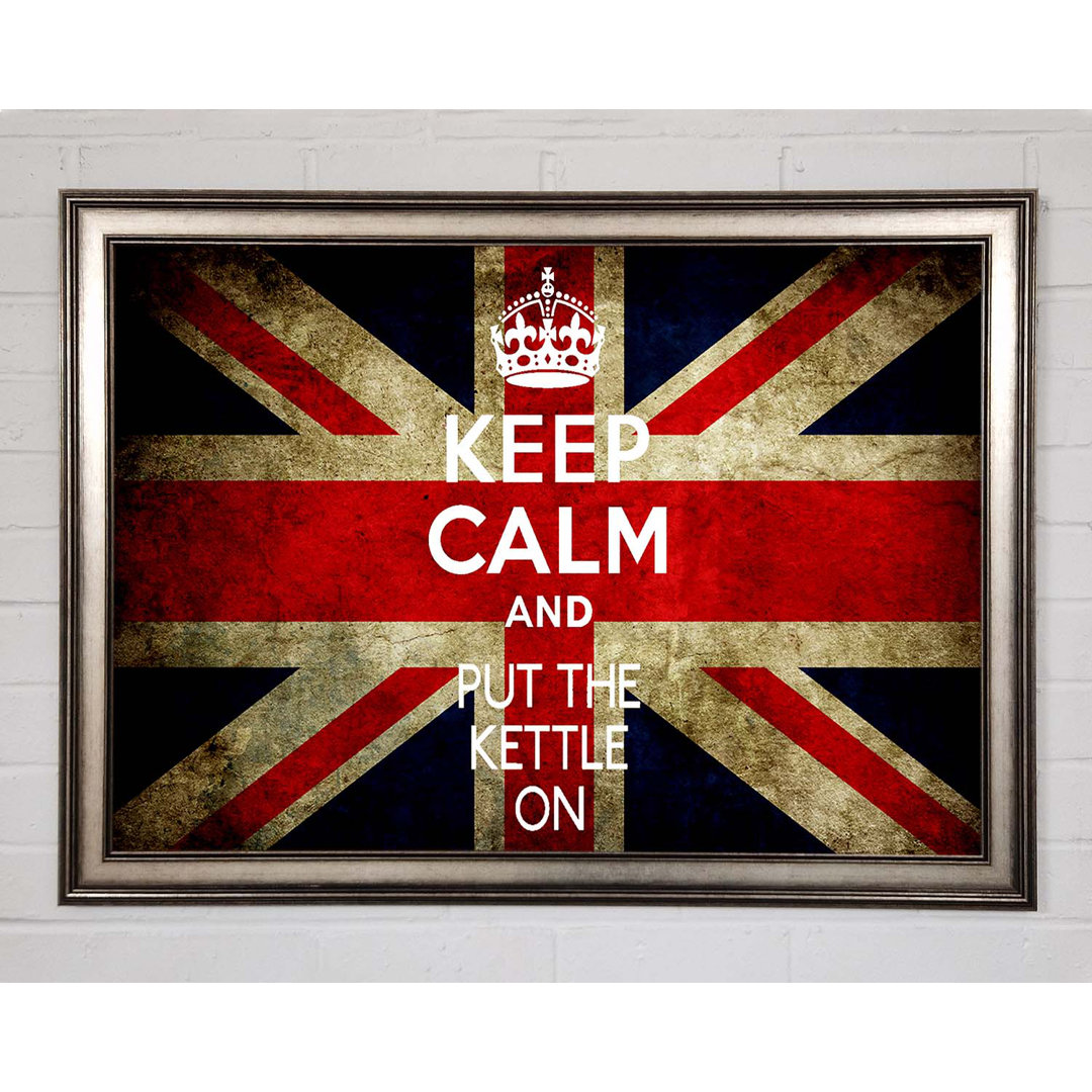 Englische Flagge Keep Calm - Druck