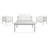 Kinnell Acacia 4 - Person Patio Conversation Set with Cushions-1220927323-1220927320