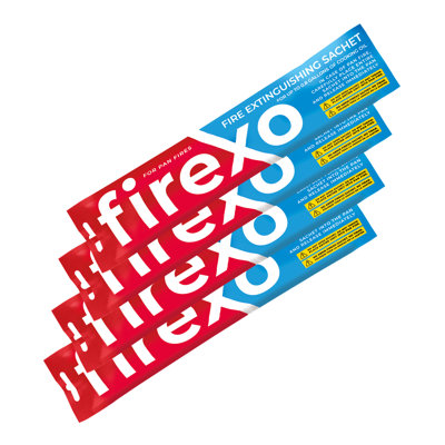 Paquet de 4 sachets d'extincteur Firexo