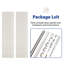 Porte CHIC MODE 36 po x 80 po, blanche, peinte fleurie, porte pliante 5 carreaux en MDF massif avec quincaillerie-124511154