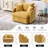 46" Oversized Swivel Chair Upholstered Deep Seat Accent Chair With 2 Pillows Suitable For Living Room, Bedroom, Lounge, Office-1971758217