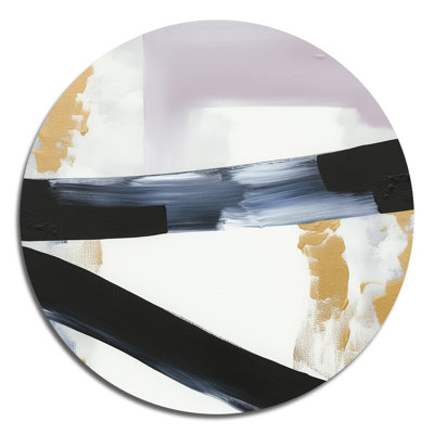 Black Eruption Of Marble II Abstract Wall Decor on Metal