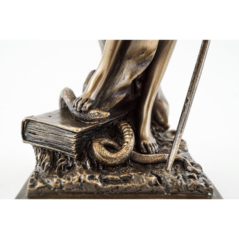 Sculpture statue bronze 12,5 pouces Lady Justice