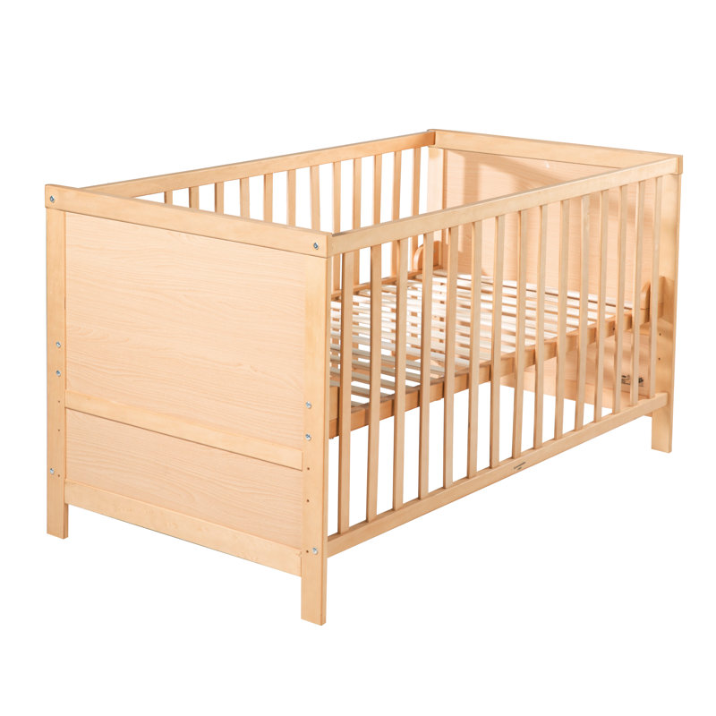 Lene Cot Bed, Natural maple