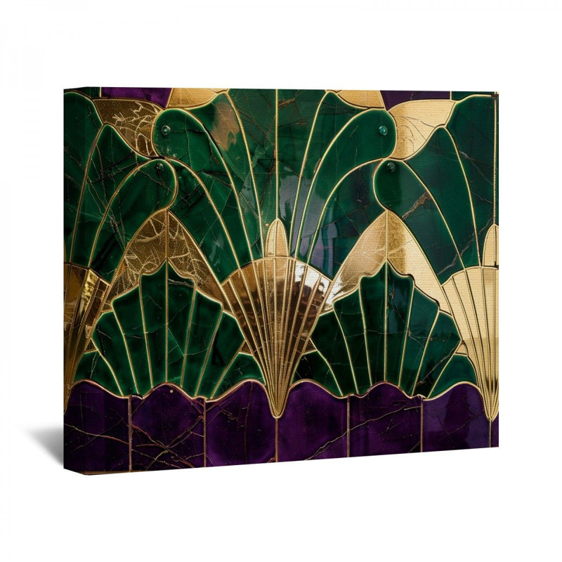 " Art Deco ", 24" H x 36" W x 3" D
