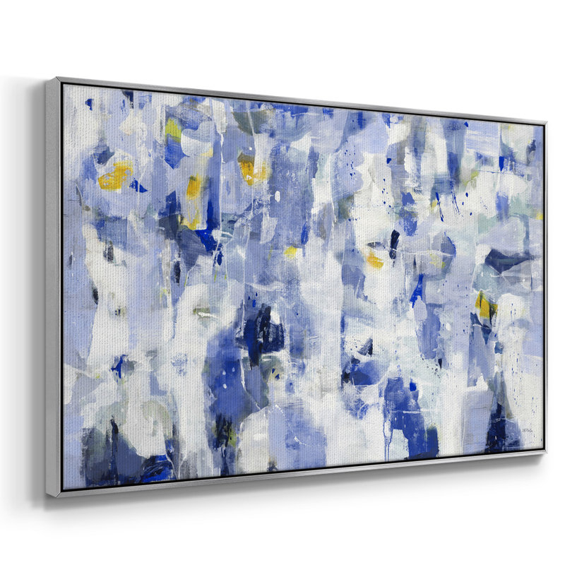 " Passing Through ", 25" H x 37" W x 2" D, Silver Floater Framed Canvas