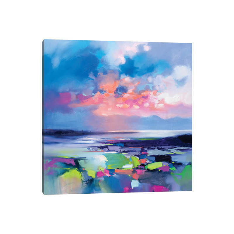 Aria Green by Scott Naismith - Wrapped Canvas Painting, 45.72 cm H x 45.72 cm W x 3.175 cm D