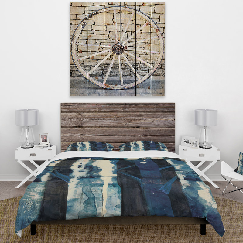 Ensemble de housse de couette Deep Woods II Indigo - Country Charm - Microfibre de polyester