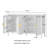 57.53" Wide Sideboard with Cabinet-1275614716