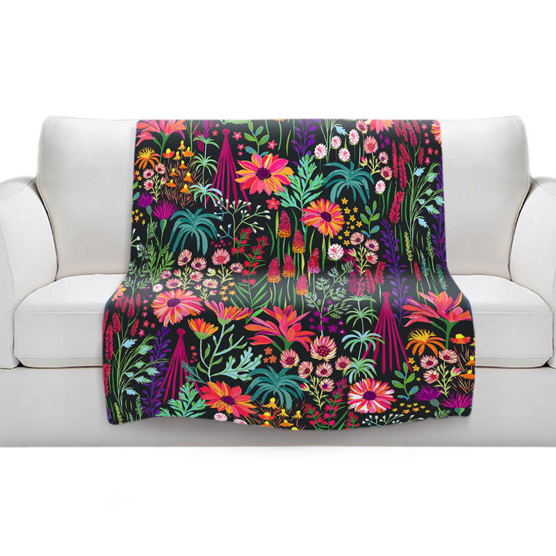 Couverture sherpa à jardin à l’artisanat anglais, l 51 po x L 60 po