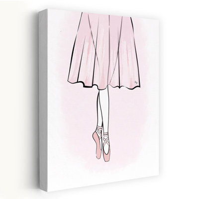 «Graceful Pointe Ballerina Architecture», impression d'art mural
