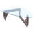 Muskoka Glass Coffee Table 43 walnut base-1645666187